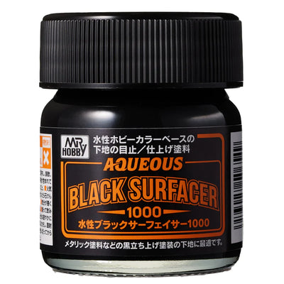 MR.HOBBY AQUEOUS BLACK SURFACER PRIMER 1000 40ML